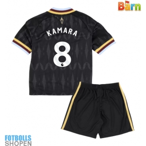Billiga Aston Villa Boubacar Kamara #8 Bortatröja Barn 2026-27 Kortärmad (+ Korta byxor)